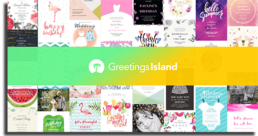 applications for making greetings island invitations