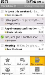 Google announces Gmail Priority Inbox for Android