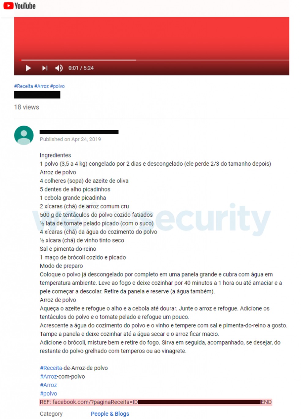 Casbaneiro Malware hides in fake YouTube links Photo: Divulgao / ESET