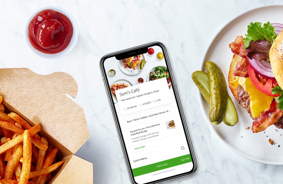 Uber Eats works through Android and iPhone (iOS) app Photo: Divulgao / Uber Eats