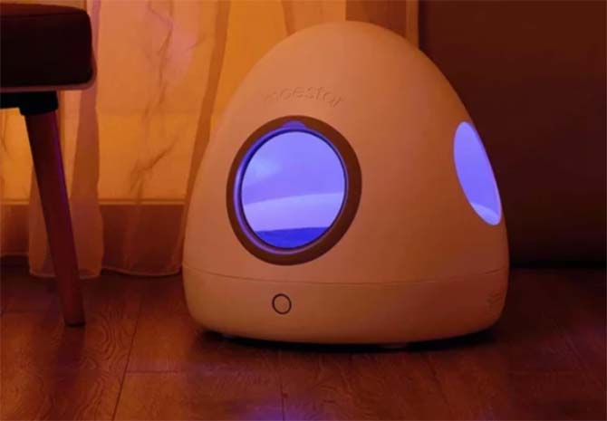 xiaomi moestar spaceship smart pet nest with backlighting