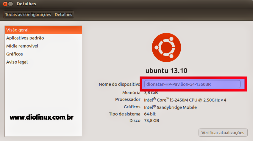 Computer Name in Ubuntu