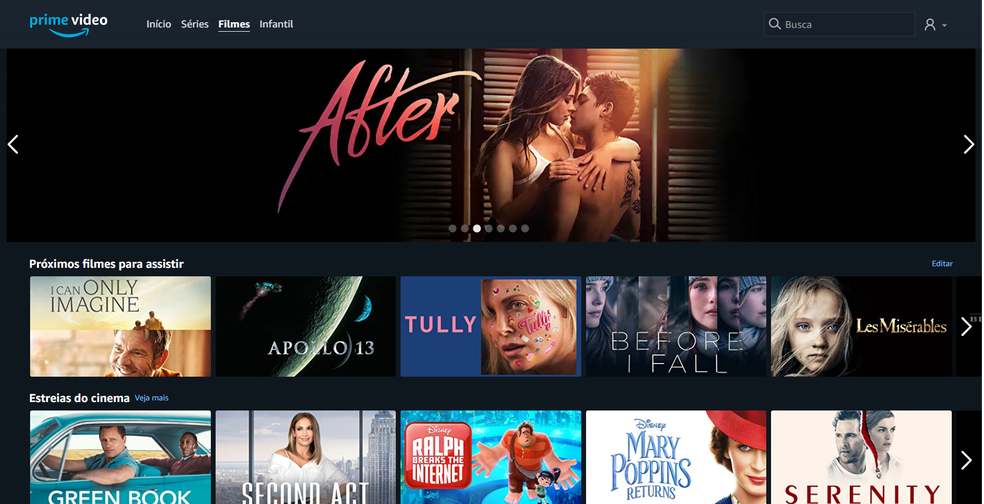 Amazon Prime Video Has Exclusive Movies, Series, and Productions Photo: Playback / Filipe Garrett
