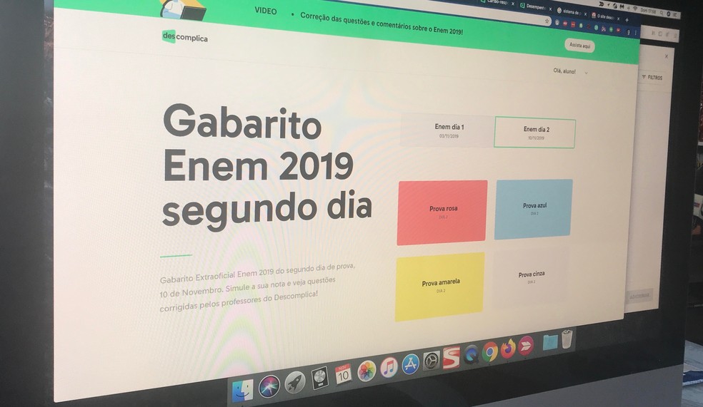 Uncomplicated website offers mock for candidates to estimate their result in Enem 2019 Photo: Marvin Costa / dnetc