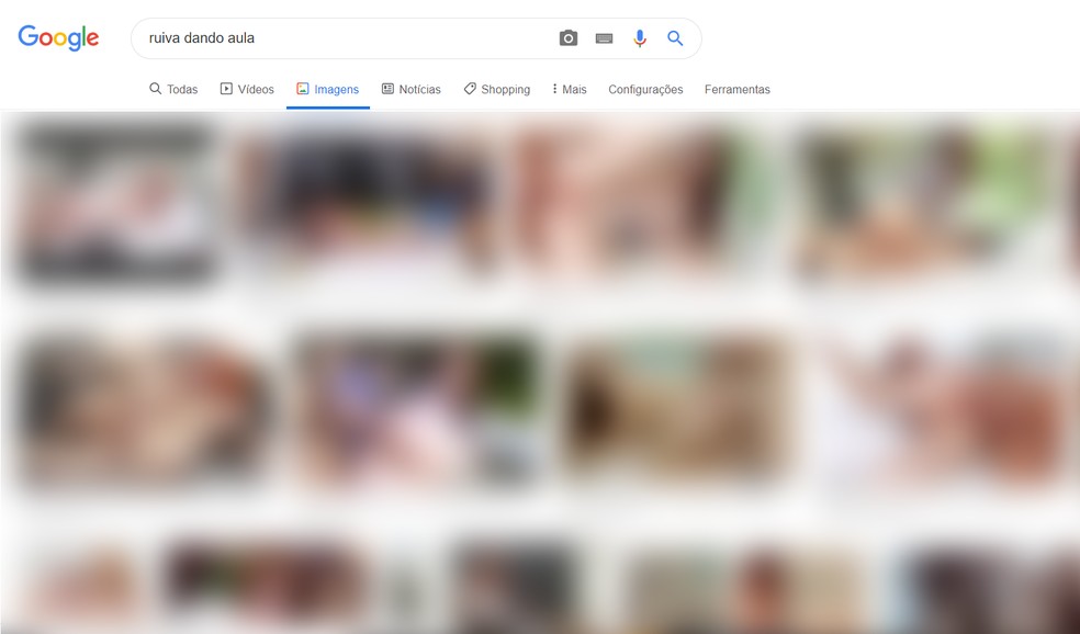 Google search returns explicit sex images Photo: Playback / Google