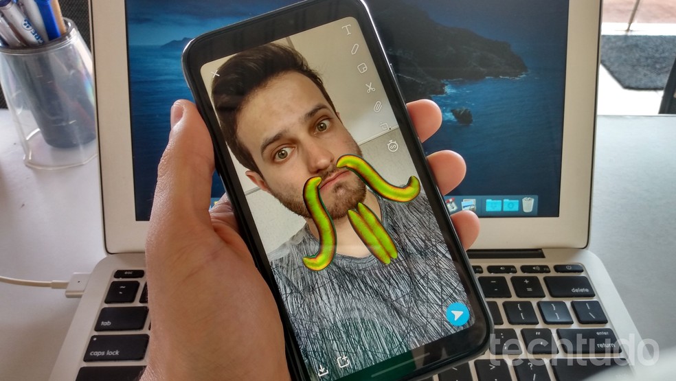 Learn how to use the 3D Paint filter on Snapchat Photo: Helito Beggiora / dnetc