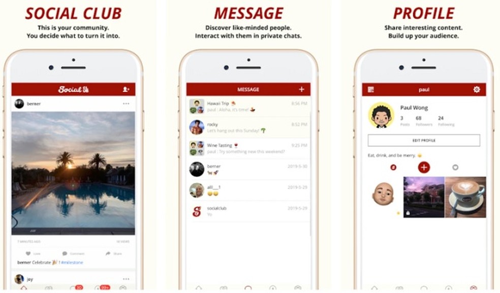 Social Club banned from the App Store for improper content Photo: Divulgao / Social Club