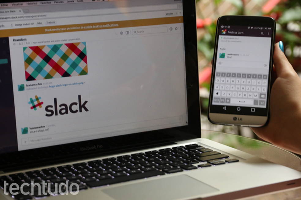 Slack is available for Android and iPhone (iOS) smartphones, as well as the web version Photo: Aline Batista / dnetc