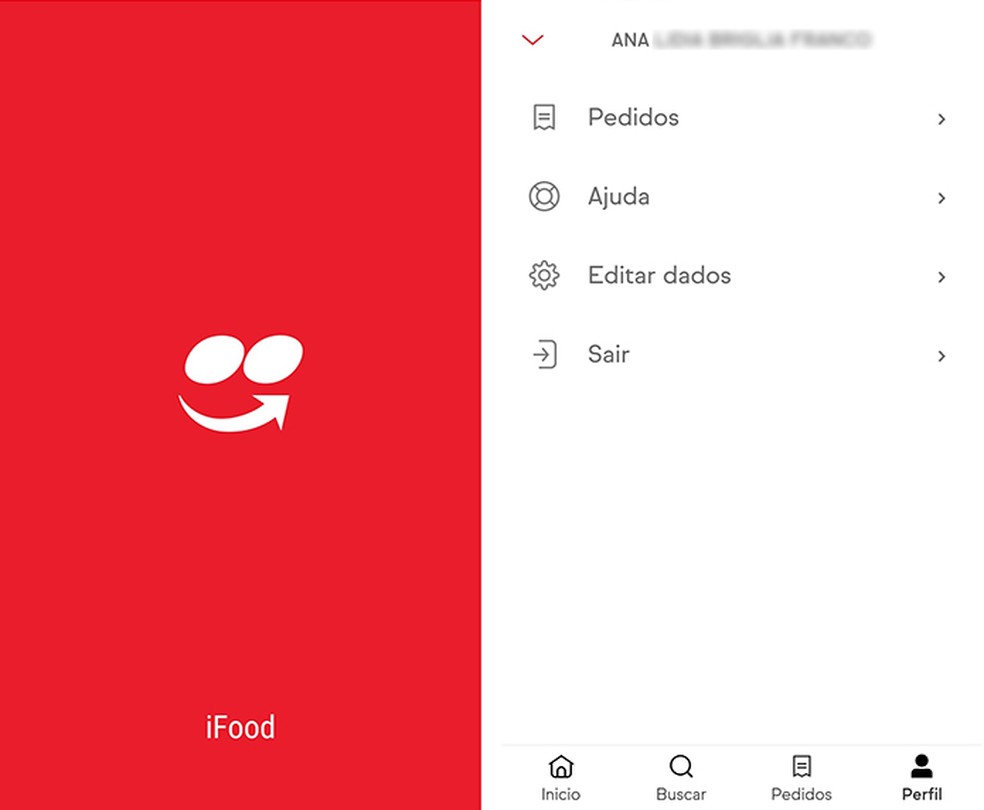 Lighter version of iFood app recently released Photo: Reproduction / Marcela Franco