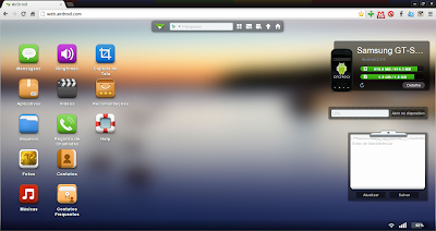 Airdroid - home screen