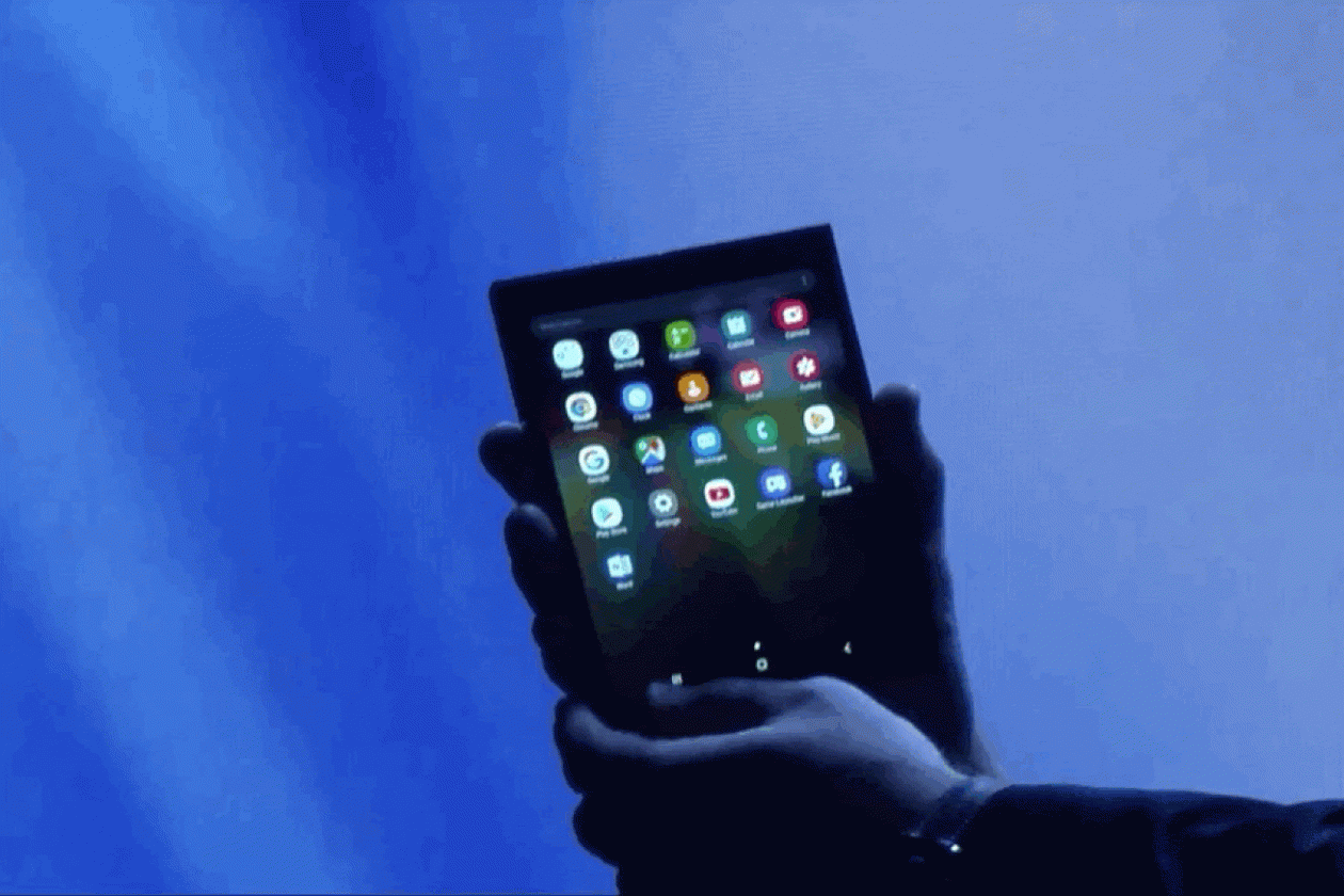 Samsung introduces prototype of its folding smartphone