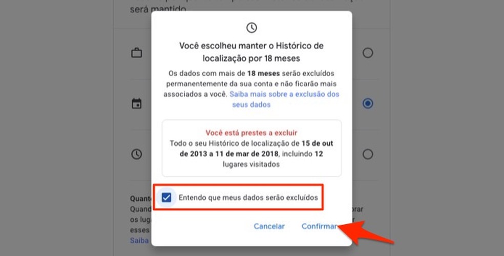 When to set automatic location history exclusion for Google Photo: Playback / Marvin Costa