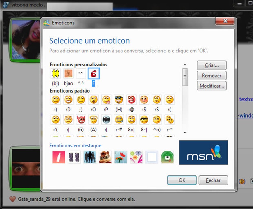 MSN had features like emoticons and animations, but was replaced by Skype Photo: Playback / Gustavo ATS