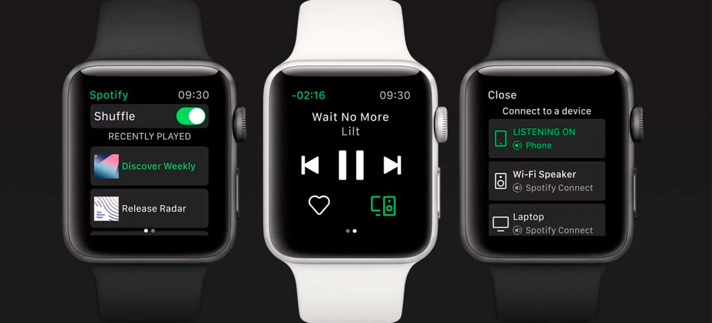 Spotify anunciou oficialmente seu aplicativo exclusivo para Apple Watch