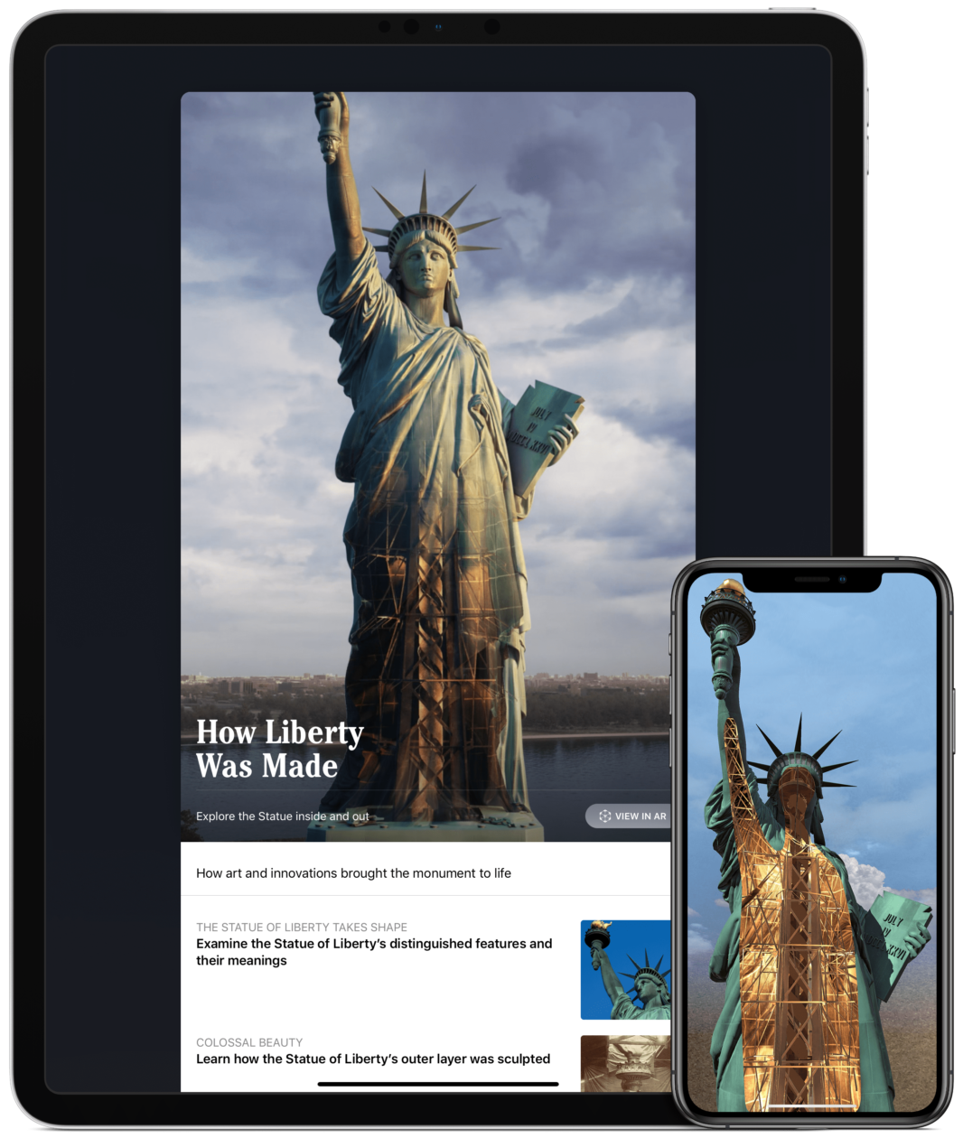 Tim Cook promotes new Statue of Liberty AR app