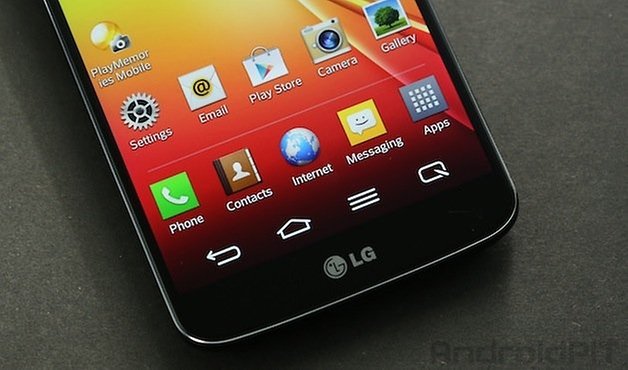 LG G2 front buttons