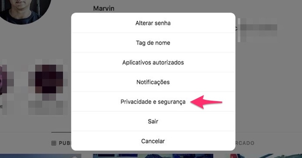 By accessing Instagram's privacy and security options to view ad interests for the Photo: Reproduction / Marvin Costa account