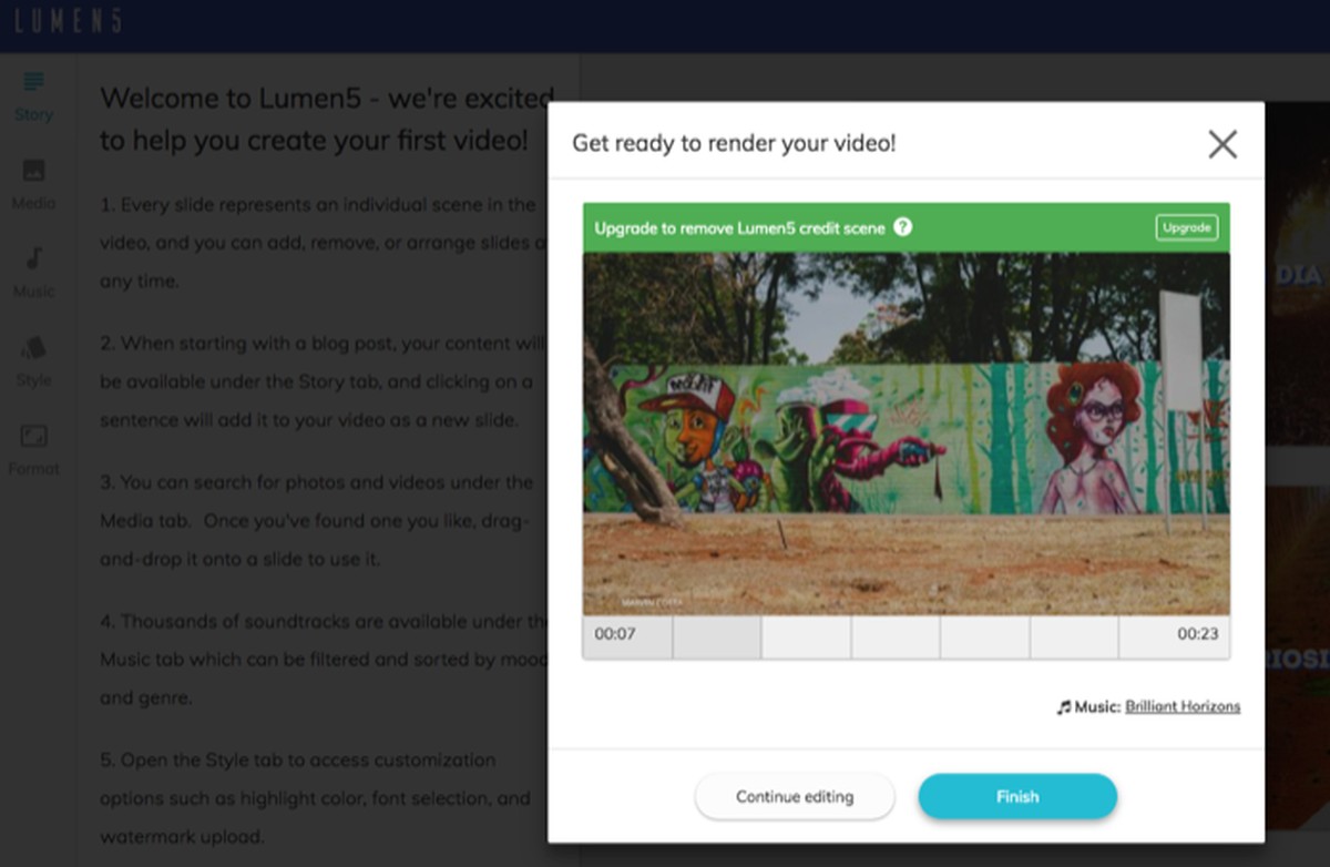 How to make animated video with photos and music in Lumen5 | Publishers