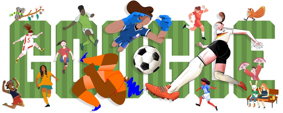 Doodle enters the mood of the Women's Football World Cup Photo: Divulgao / Google