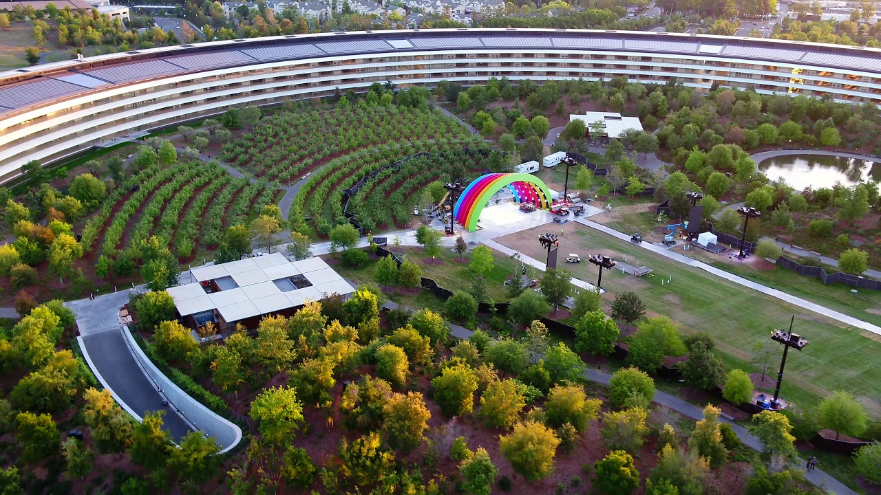 Apple Park stage is for event in honor of Steve Jobs