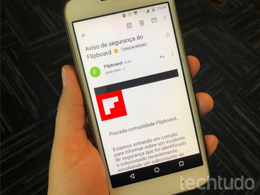 Flipboard warns users about security breach Photo: Nicolly Vimercate / dnetc