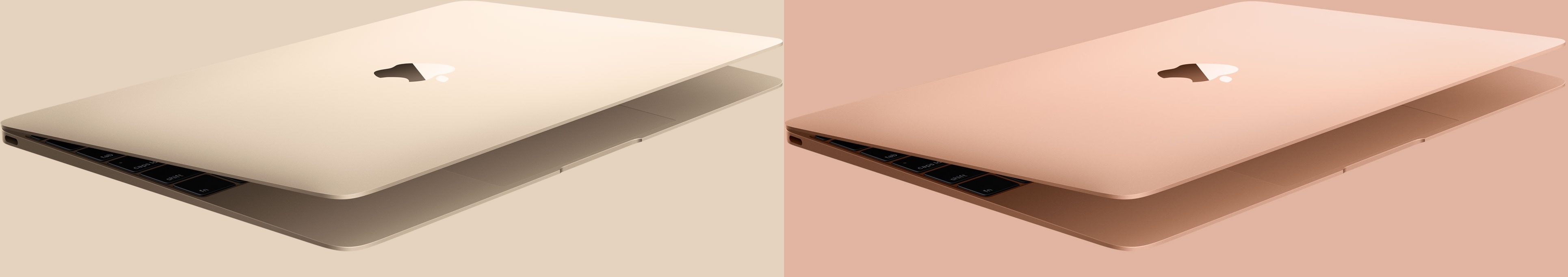 Golden MacBook (Old vs. New)