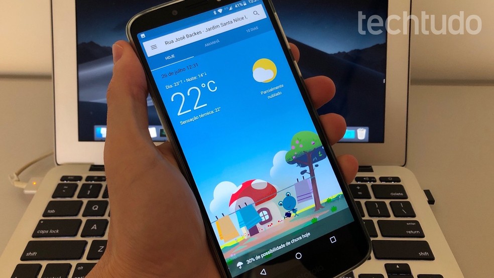 Learn how to add a weather forecast shortcut on Android Photo: Reproduction / Helito Beggiora