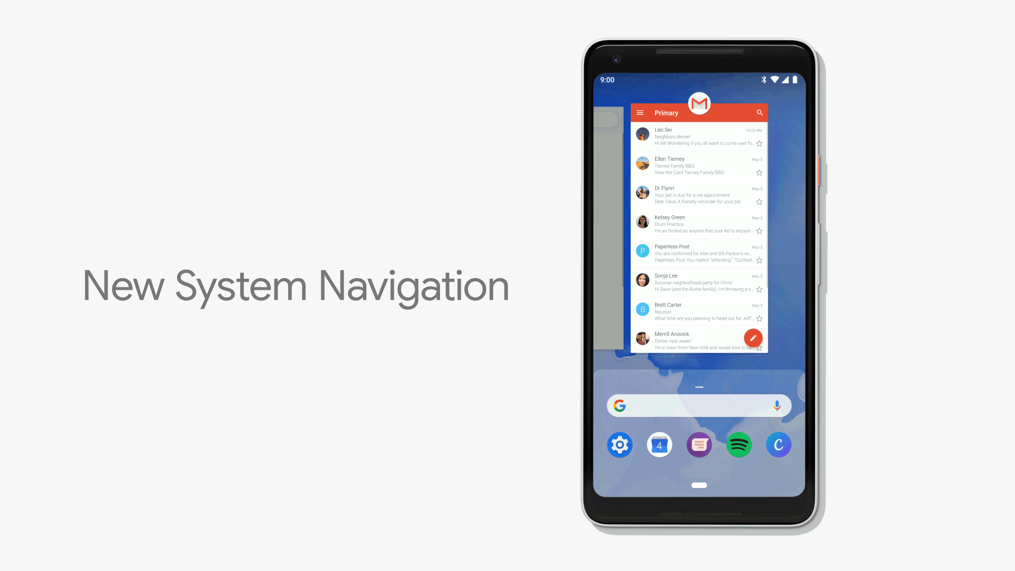 Android P Navigation System