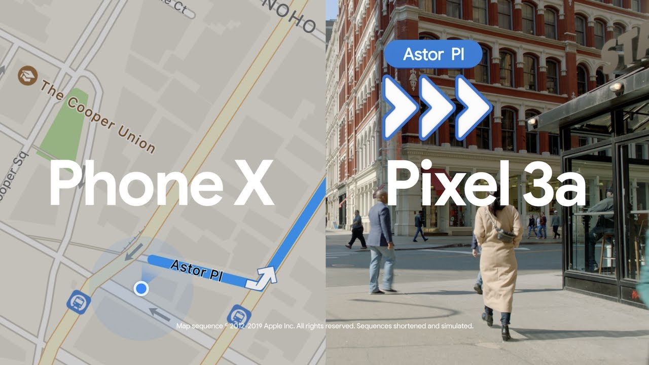 Google pins Apple on Pixel 3a's new commercial about… maps?