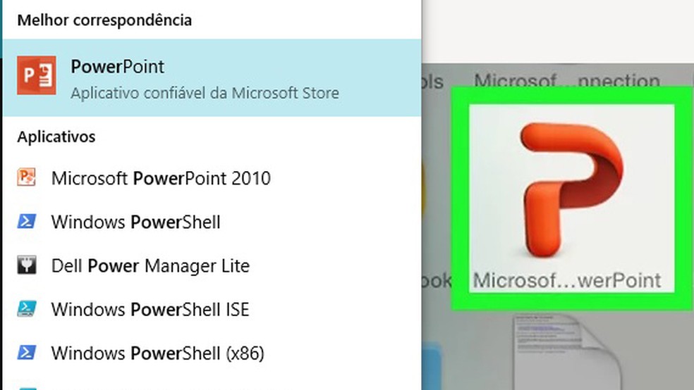 Find the PowerPoint icon on your PC and click to open it Photo: Playback / RebecaLetieri