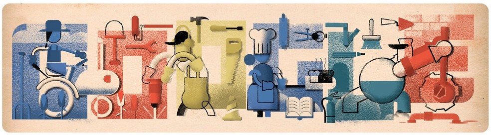 Google celebrates Labor Day 2019 with a Doodle Photo: Reproduction / Google