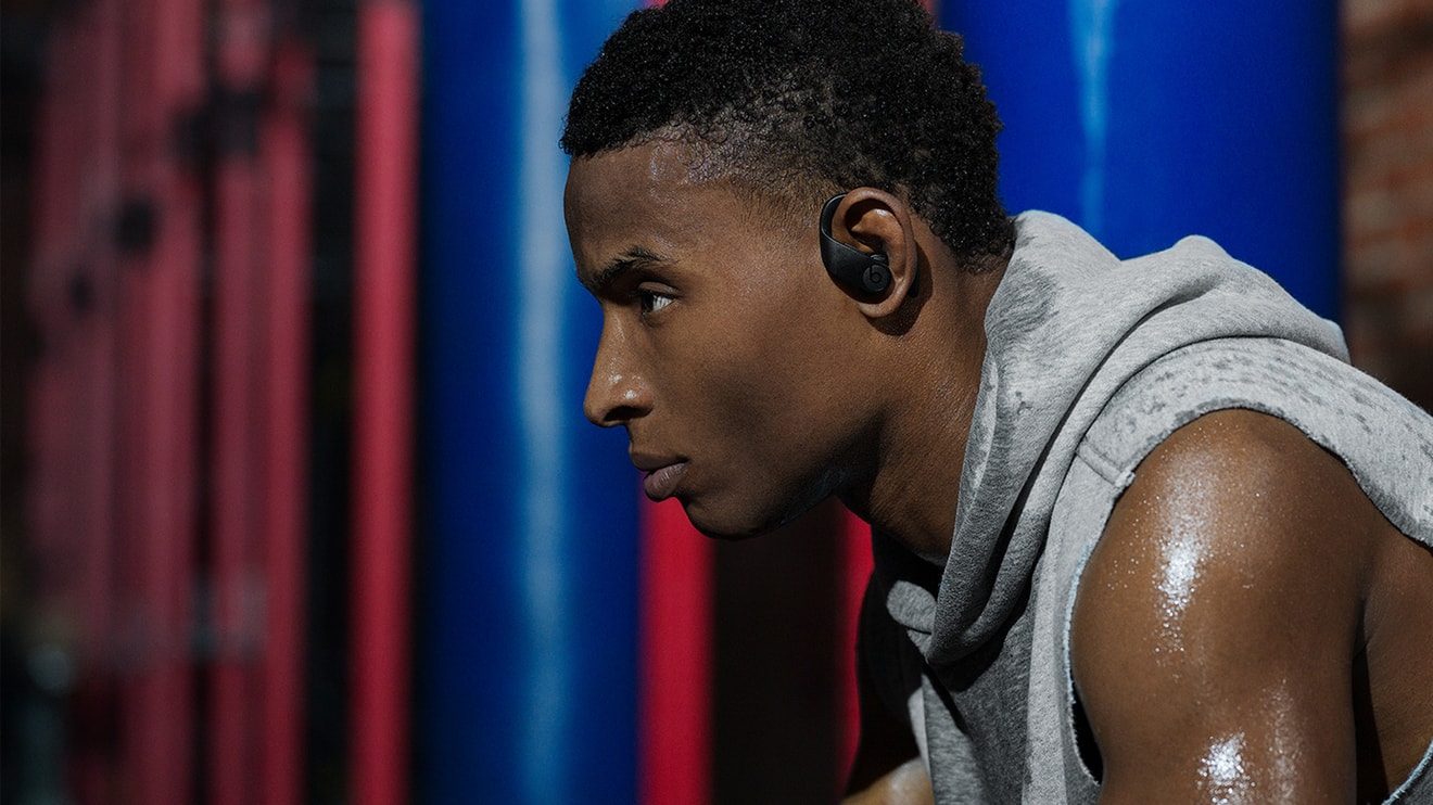 Powerbeats Pro being used in a gym