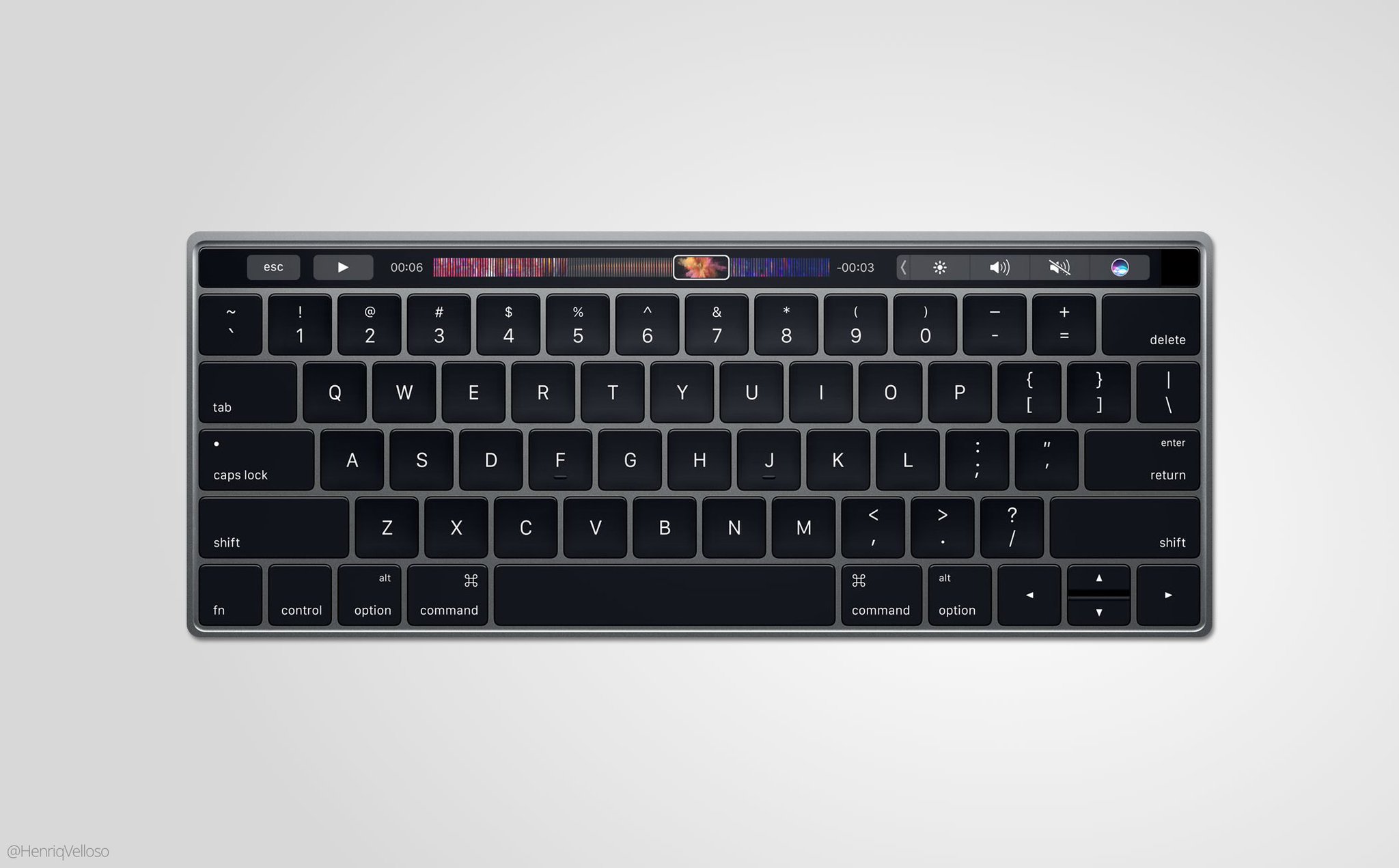 Magic Keyboard Concept with Touch Bar