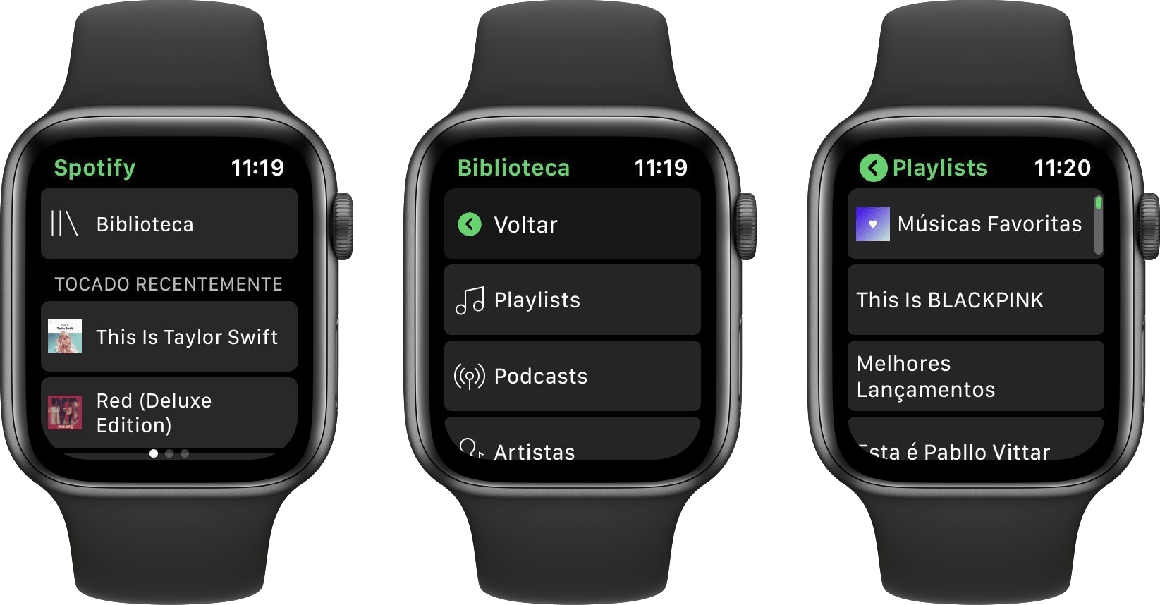 Spotify library on watchOS