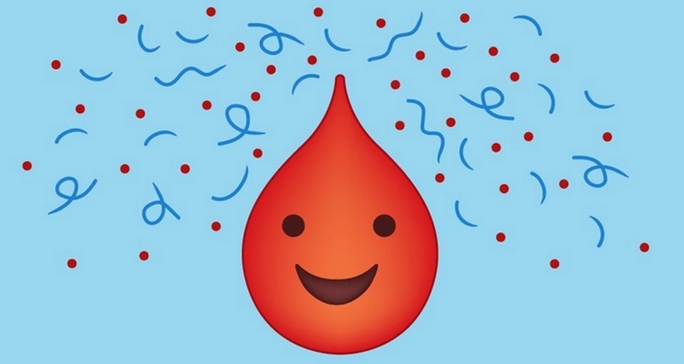 Emoji with a drop of blood wants to facilitate conversations about menstruation Photo: Divulgao / Plan International UK