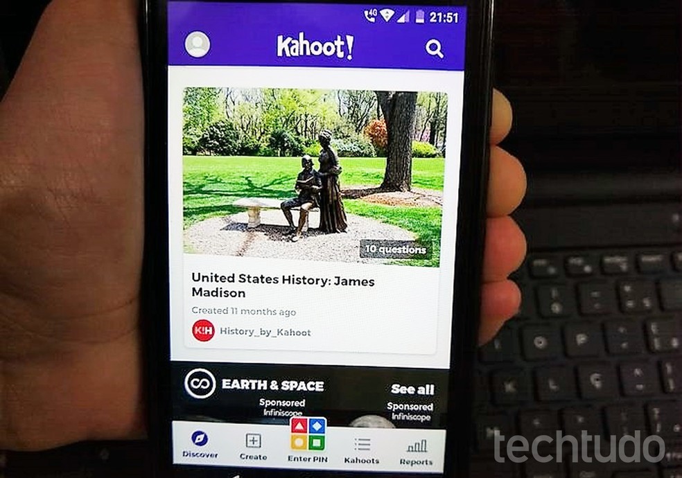 How to learn English with Kahoot! on mobile Photo: Adriano Ferreira / dnetc