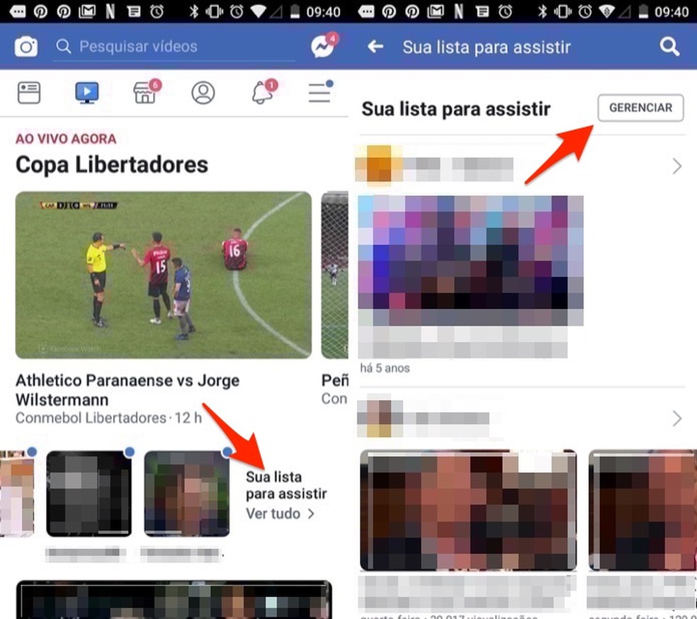 When to manage video suggestions on Facebook Watch for Android Photo: Playback / Marvin Costa