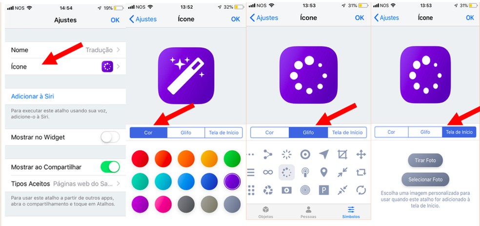 Customize your shortcut with different colors and icons in the Photo Shortcuts app: Playback / Isabella Rocha  