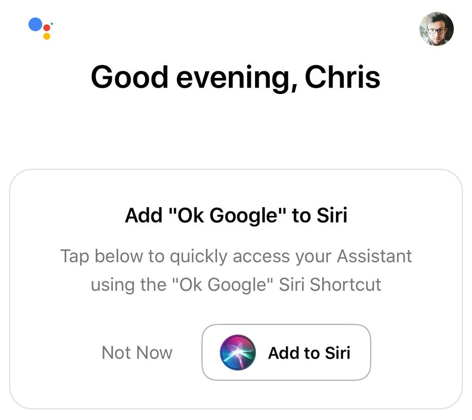 Google Siri Assistant Integration