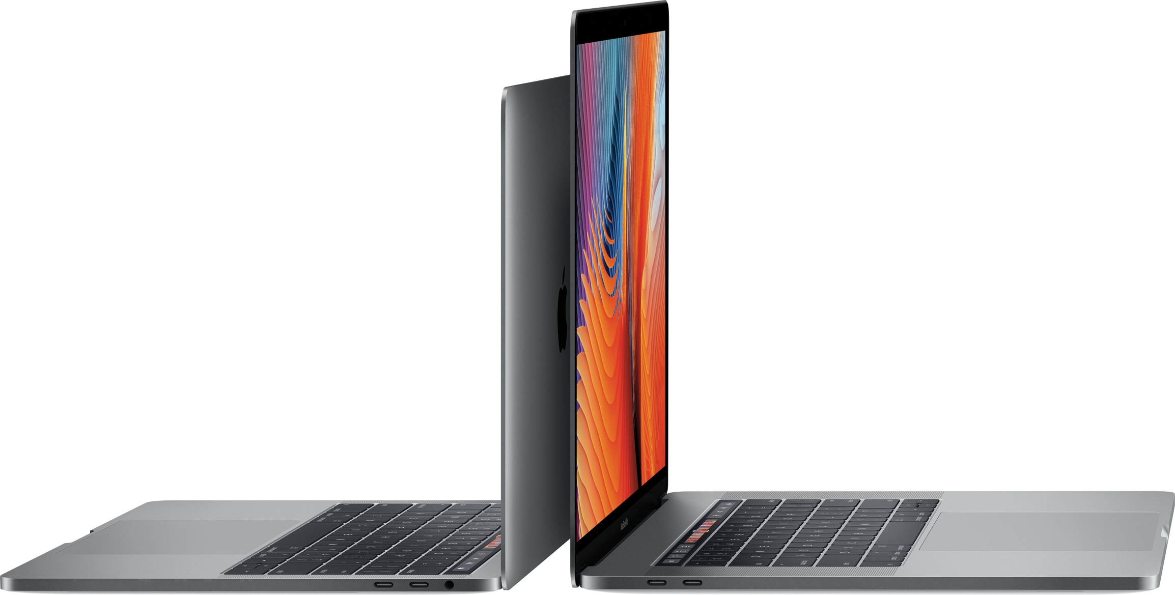 New 13 and 15 inch diagonal open MacBooks Pro