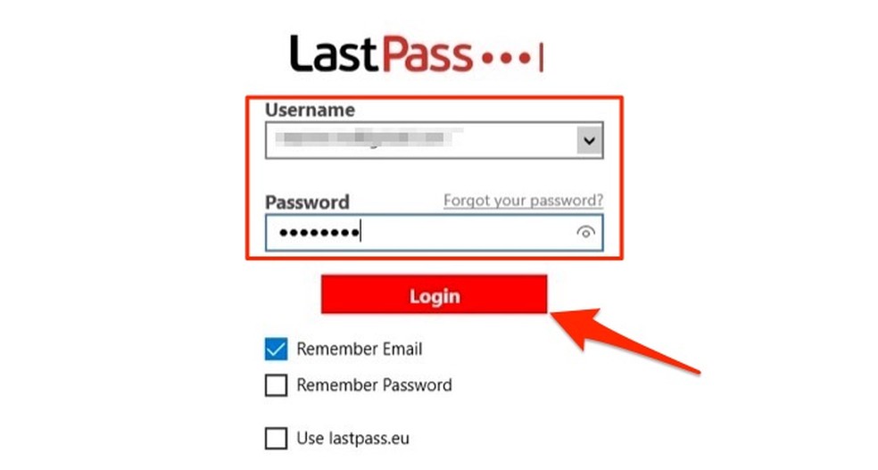 By logging in to LastPass software for Windows Photo: Playback / Marvin Costa