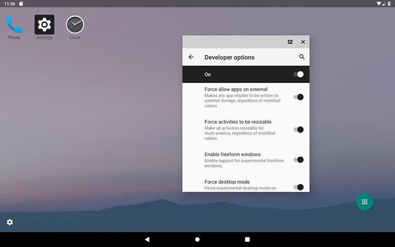 android desktop mode q