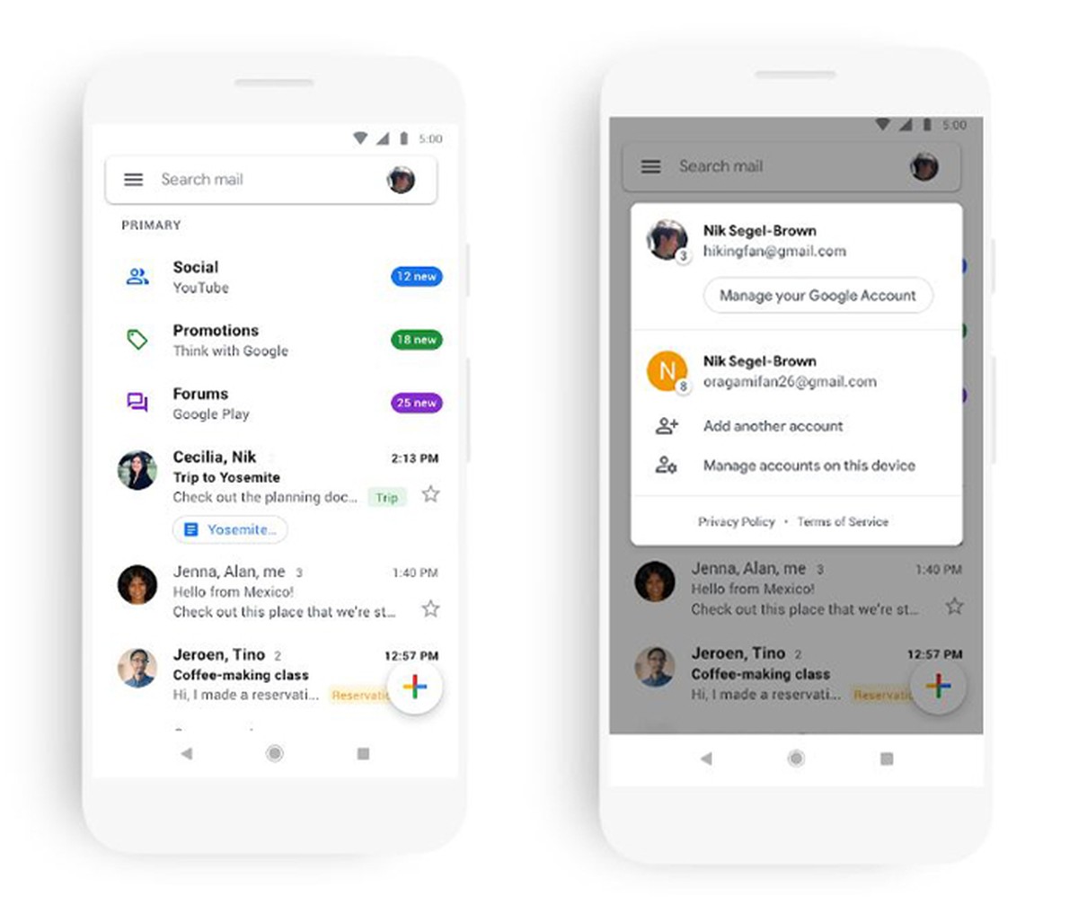 Google Announces Change in Cleaner Design Gmail for Mobile | Email