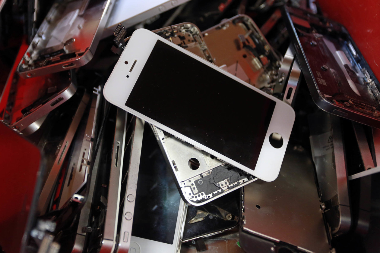 What happens when an iPhone is recycled