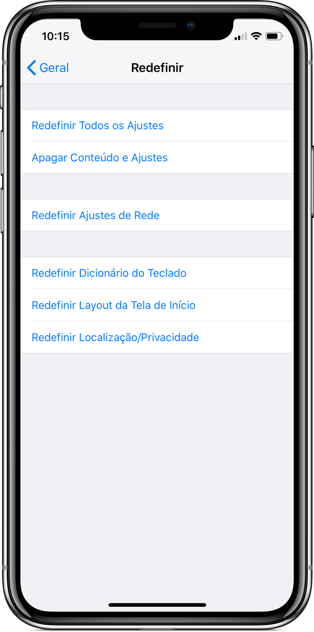 Erasing iPhone Content and Settings