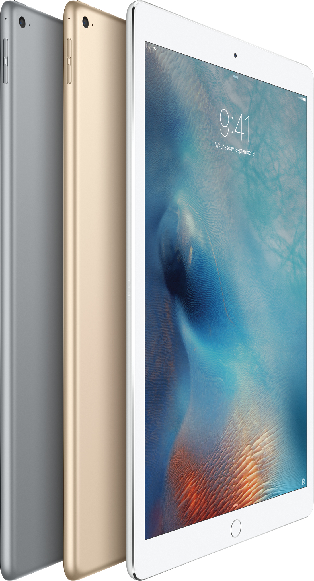 IPad Pro colors - space gray, gold and silver