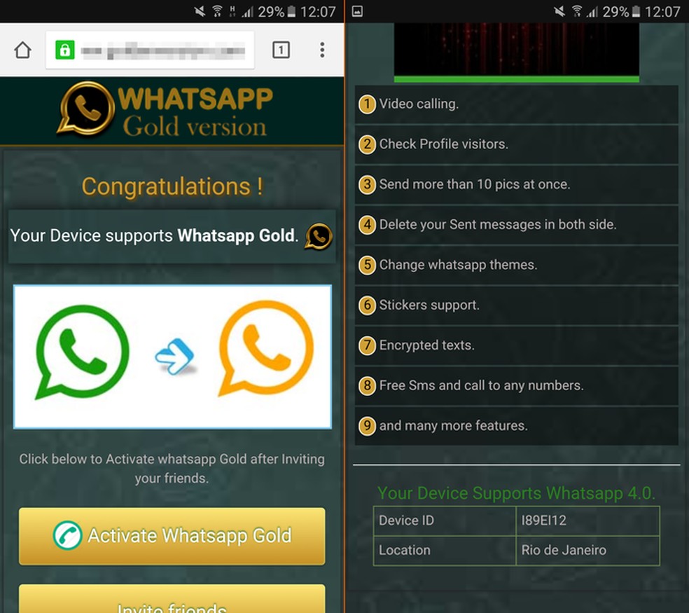 WhatsApp Gold promises VIP features Photo: Reproduction / dnetc