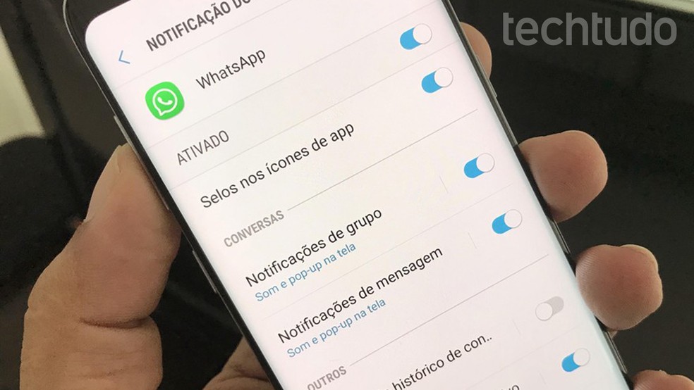   It is possible to remove unwanted WhatsApp notifications in the app settings Photo: Paulo Alves / dnetc