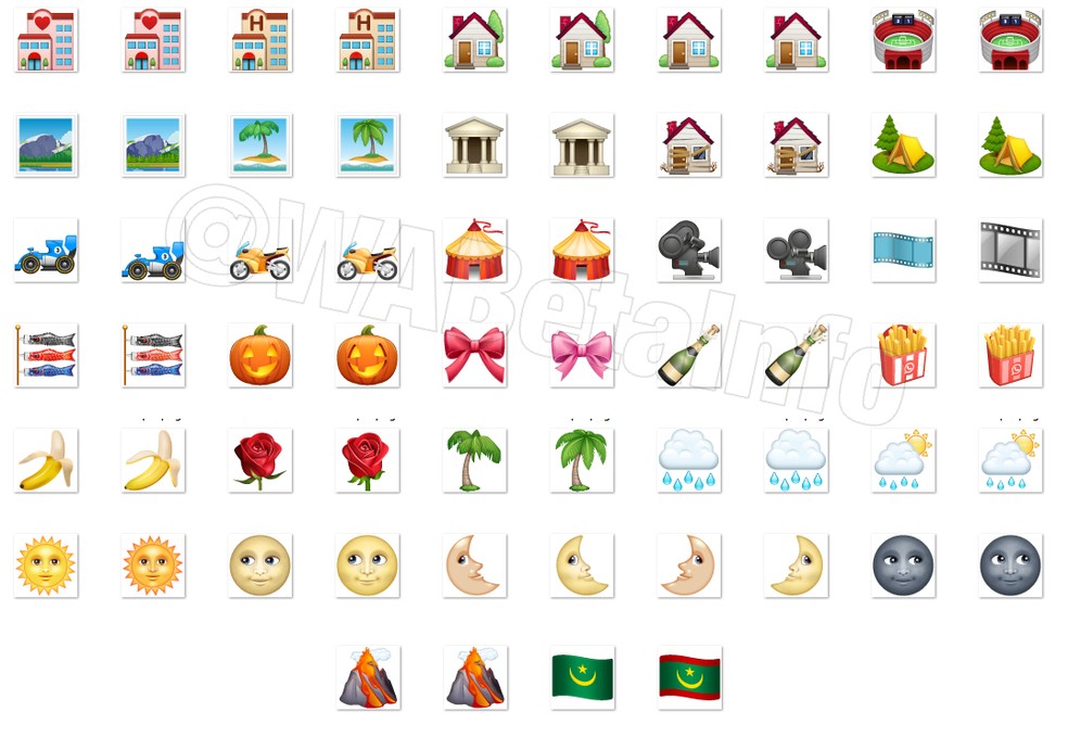 Comparison between old (left) and new (right) emojis in WhatsApp Beta Photo: Reproduo / Wabetainfo