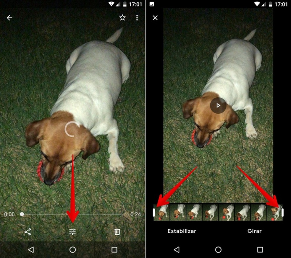 Crop videos on Android with Google Photos Photo: Reproduo / Helito Beggiora